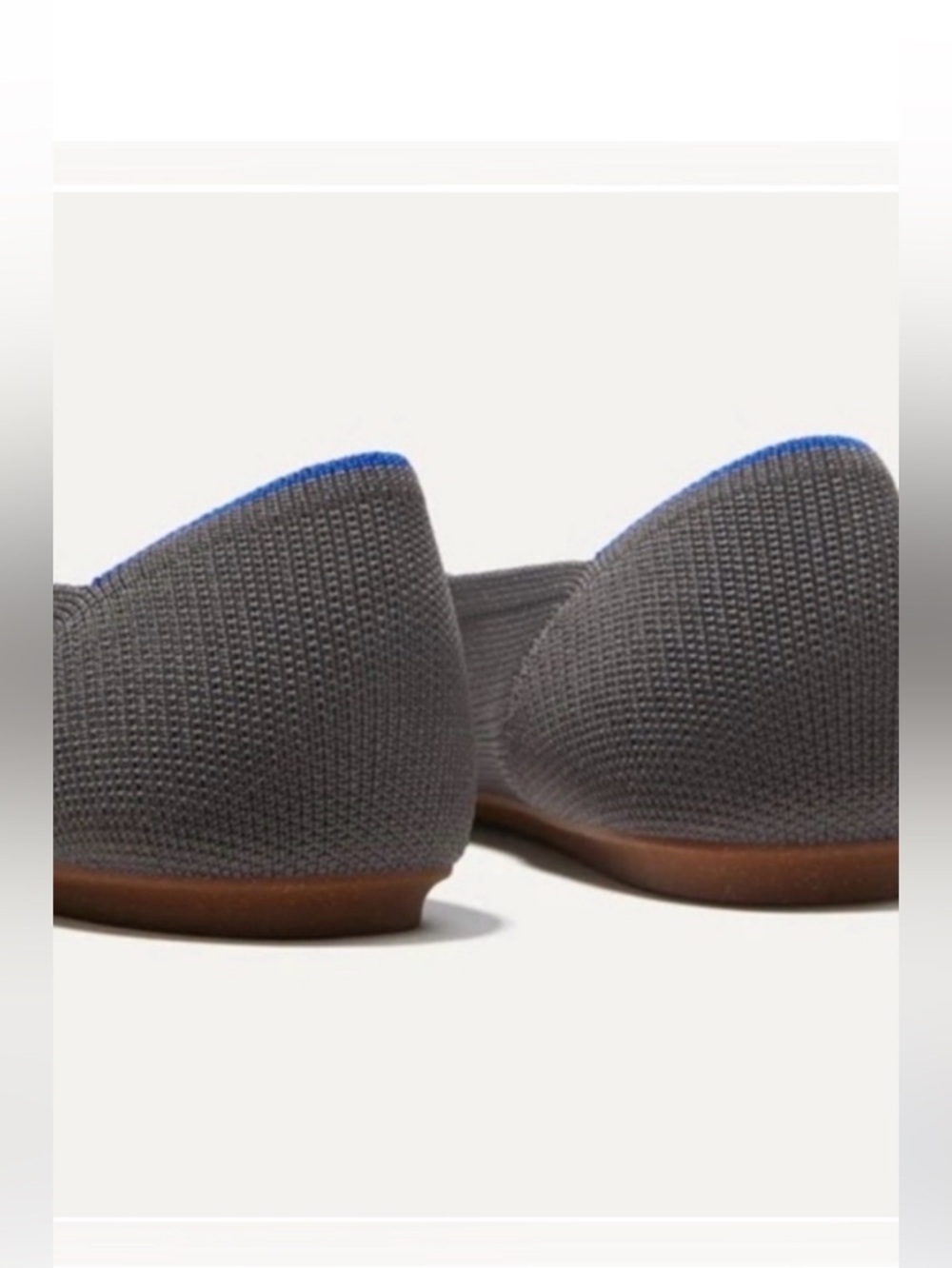 Rothy’s The Point Pebble Grey Flats NIB Size 12 - Picture 5 of 10